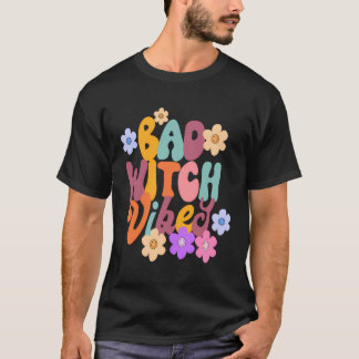 T-shirt Vibes rétro Halloween mauvaises sorcières