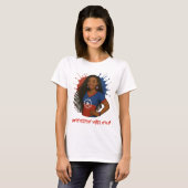T-shirt Vibes rouges, blanches et bleues de la dixime ème  (Devant entier)