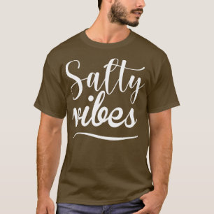 T-shirt Vibes Salées Surf Amusant Summer Sand Beach Design