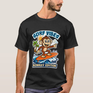 T-shirt Vibes surf - édition singe