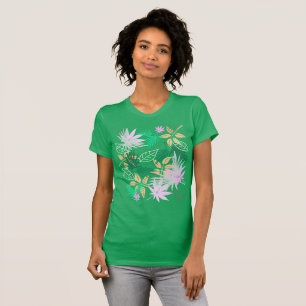 T-shirt Vibes tropicales Plantes Feuilles