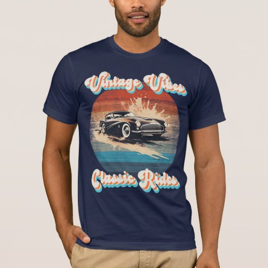 T-shirt Vibes vintages, Classic Rides Retro (Devant)