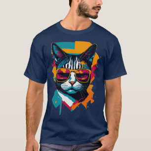 T-shirt Vibes vintages et flair Retro Cool Chat 6