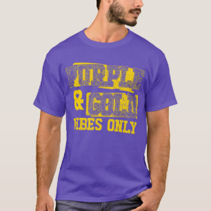 T-shirt Vibes violet et or seulement équipe de sport homme