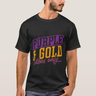 T-shirt Vibes Violet Et Or Sketball Player Sketll Sports