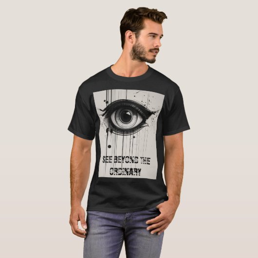 T-shirt "Vibes Visionnaires : L'oeil Abstrait" (Devant entier)