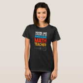 T-shirt Vibing et prospère comme un enseignant de mathémat (Devant entier)