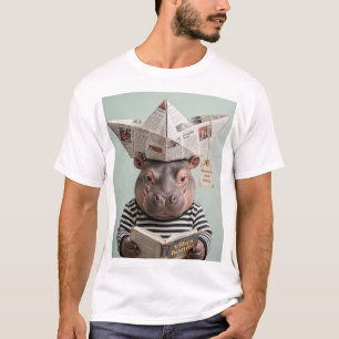 T-Shirt Vibra Bonito Bébé Hippopotame