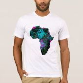 T-shirt Vibrant African Map Tee - Explorez la diversité! (Devant)
