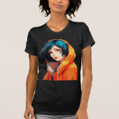 T-shirt Vibrant Anime Beauté (Devant)