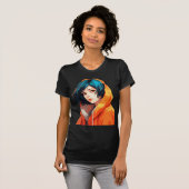 T-shirt Vibrant Anime Beauté (Devant entier)