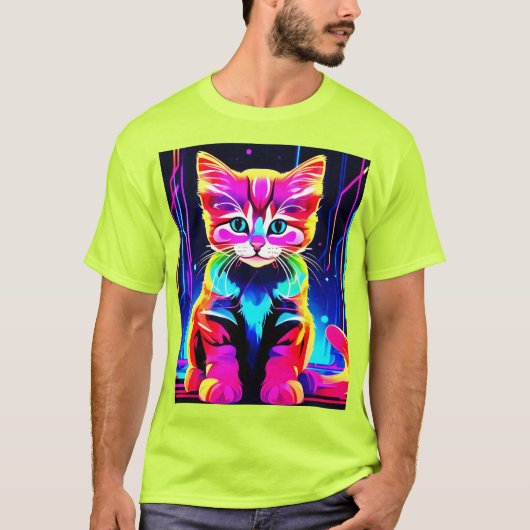T-shirt Vibrant artisanat de chats (Devant)