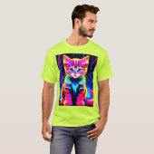 T-shirt Vibrant artisanat de chats (Devant entier)