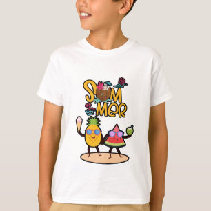 T-shirt Vibrant Bonjour Été Animaux de l'océan colorés