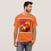 T-shirt Vibrant Cherry Duo (Devant entier)