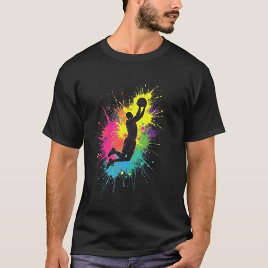 T-shirt Vibrant de basket-ball (Devant)