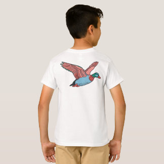 T-shirt Vibrant Flying Duck Illustration