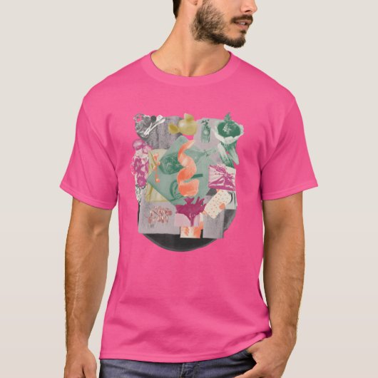 T-shirt Vibrant Food Collage girl (Devant)