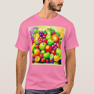 T-shirt Vibrant fruits Medley Art