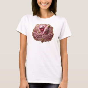 T-shirt Vibrant Gold FIER CITOYEN DU PAYS DU VIN Tee