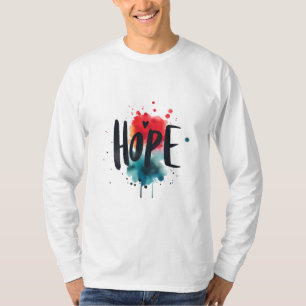 T-shirt Vibrant HOPE Aquarelle Inspirationnel