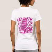 T-shirt Vibrant Leaning Tower Pisa Graphic (Dos)