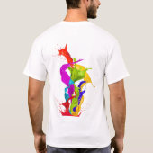 T-shirt Vibrant Liquid Explosion: Abstract Paint Splash (Dos)