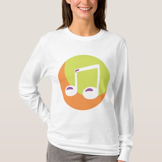 T-shirt Vibrant Musical Note Double Eighth (Devant)