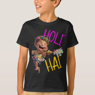 T-shirt vibrant personnalisable "Holi Hai" pour ga