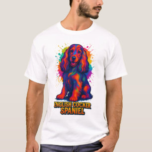 T-shirt Vibrant Pop Art English Cocker Spaniel