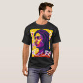T-shirt Vibrant Stylized Portrait with Abstract Elements (Devant entier)