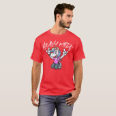 T-shirt Vibrant Unicorn Rock Hand Design heavy Metal famil (Devant entier)