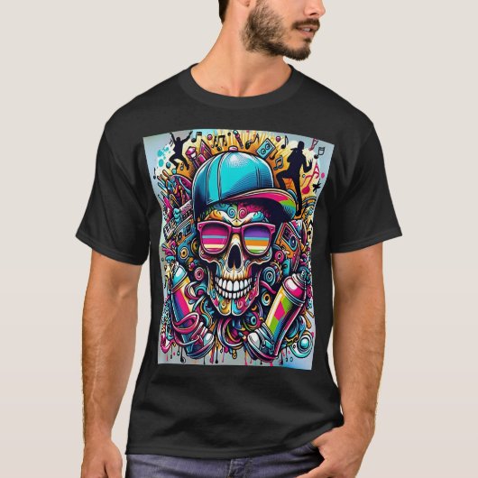 T-shirt Vibrant Urban Art (Devant)
