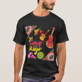 T-shirt Vibrat viva vibes black (Devant)