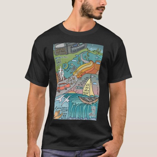 T-shirt vibration de voyage (Devant)