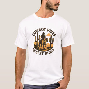 T-shirt Vibrations de Cowboy Randonnées Désertiques Graphi