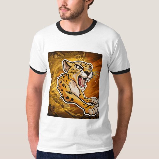 T-shirt Vibrations de guépard uniquement (Devant)