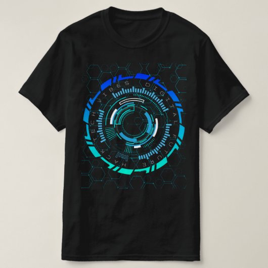 T-shirt Vibrations du Futur Numérique (Design devant)