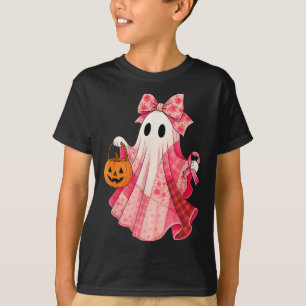 T-shirt Vibrations Effrayantes Rose Fantôme Préparatifs Ha