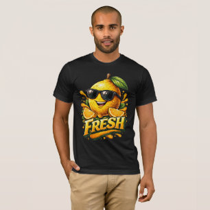 T-shirt Vibrations estivales fraîches de citron Personnage