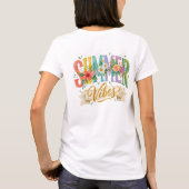 T-SHIRT VIBRATIONS ÉTÉ FLEURIES COLORÉES (Dos)
