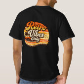 T-shirt Vibrations rétro : Conception de vibrations rétro (Dos)