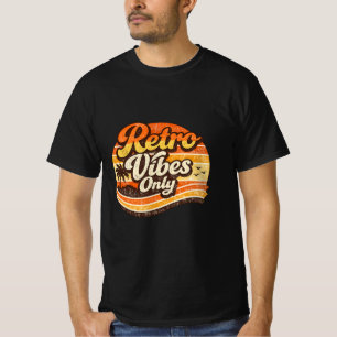 T-shirt Vibrations rétro : Conception de vibrations rétro