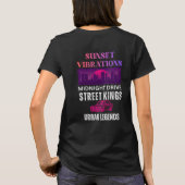 T-shirt Vibrations Rétro Coucher de Soleil (Dos)