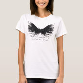 T-shirt Vices Abstract Black Wings Alcohol Ink Art (Devant)