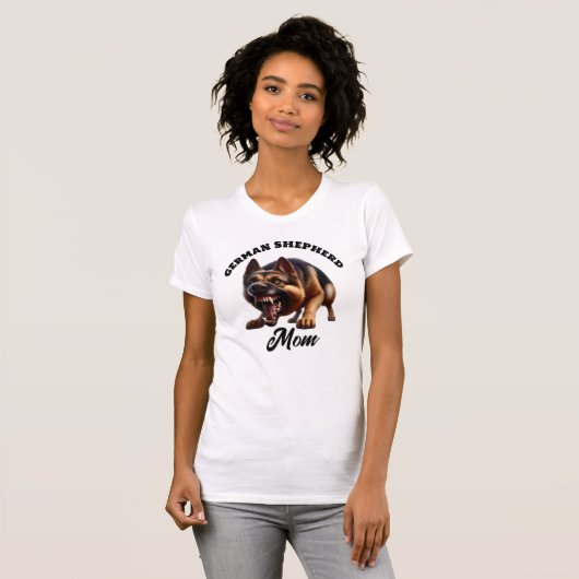 T-shirt Vicious German Shepherd Maman (Devant entier)