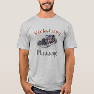 T-shirt "Vicksburg Mississippi" Vintage Hotrod