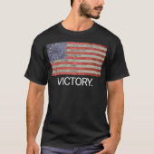 T-shirt Victoire d'Américain de drapeau de Betsy Ross de (Devant)