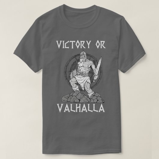 T-shirt Victoire ou Valhalla Viking 8 (Design devant)