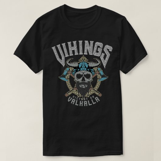 T-shirt Victoire Vikings Ou Valhalla (Design devant)